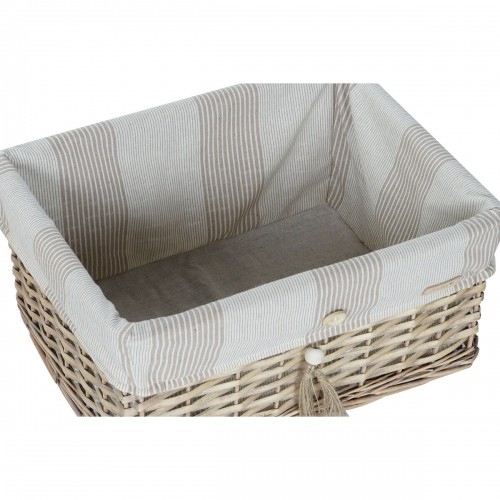 Basket set Home ESPRIT Brown Beige Natural 48 x 38 x 22 cm (5 Pieces) image 4