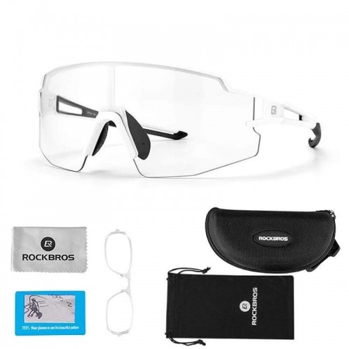 Rockbros 10172 photochromic UV400 cycling glasses - white image 4