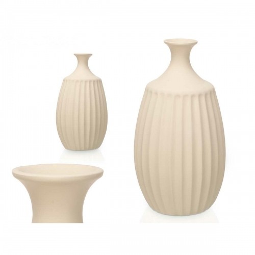 Vase Beige Ceramic 27 x 48 x 27 cm image 4