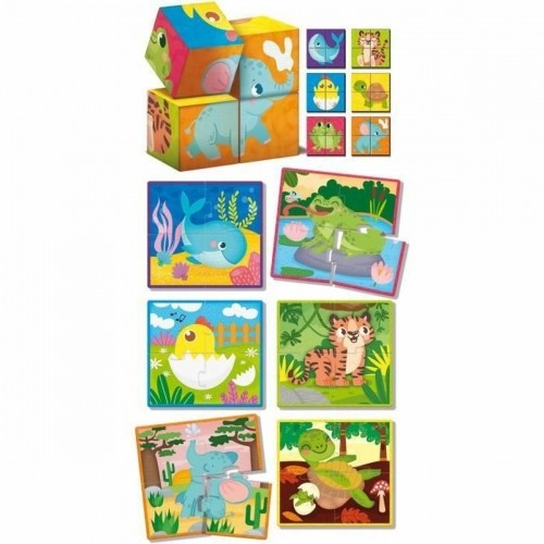 Izglītojošā Spēle Lisciani Giochi Cubes & Puzzle image 4