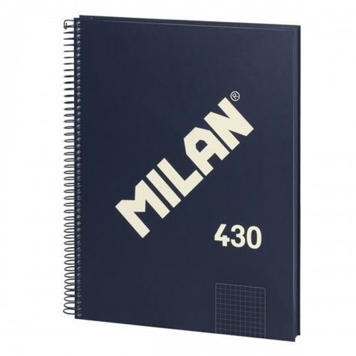 Piezīmju Grāmata Milan 430 Zils A4 80 Loksnes (3 gb.) image 4