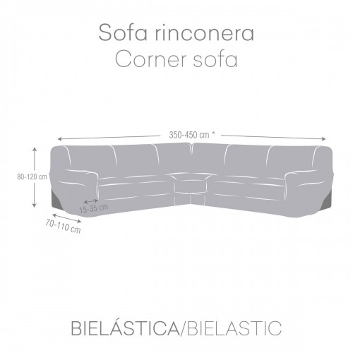 Dīvāna pārvalks Eysa JAZ Zils 110 x 120 x 450 cm image 4