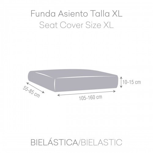 Sofa Cover Eysa BRONX Grey 85 x 15 x 160 cm image 4