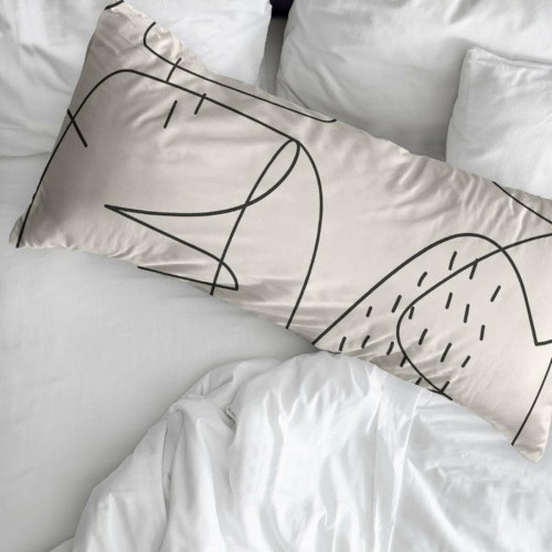 Pillowcase Decolores Liso Burgundy 45 x 125 cm image 4