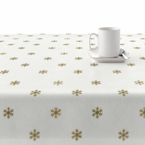 Stain-proof resined tablecloth Belum Snowflakes Gold 100 x 140 cm image 4