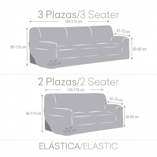Набор чехлов для дивана Eysa TROYA Светло-коричневый 70 x 110 x 210 cm 2 Предметы image 4