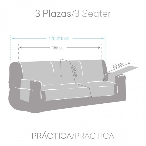 Dīvāna pārvalks Eysa MID Terakota 100 x 110 x 155 cm image 4