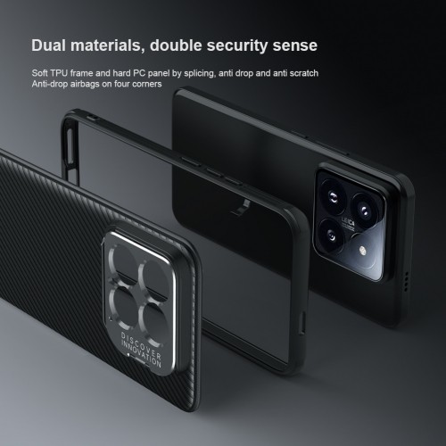 Nillkin CamShield Prop Camera-Visible Case for Xiaomi 14 Black image 4