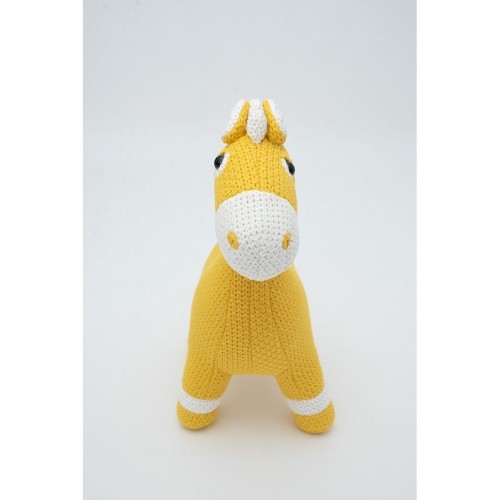 Плюшевый Crochetts AMIGURUMIS MINI Жёлтый Лошадь 38 x 42 x 18 cm image 4