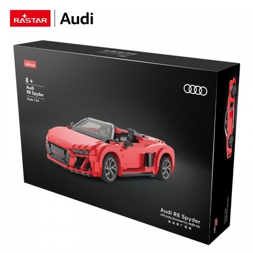 RASTAR 1:14 mēroga modeļa automašīna AUDI R8 Spyder Bricks, 93800 image 4