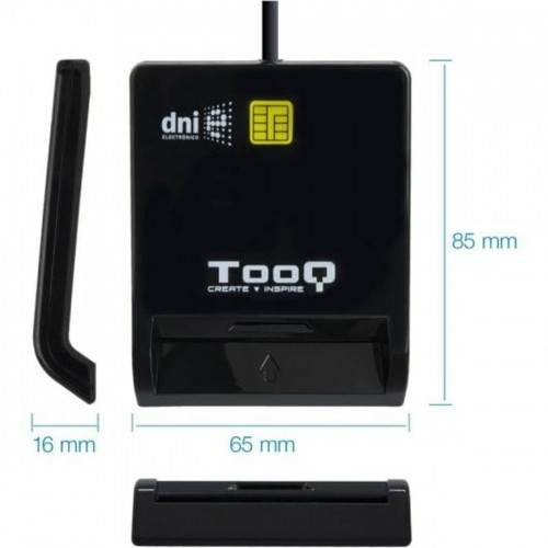 Smart Card Reader TooQ TQR-211B Black image 4