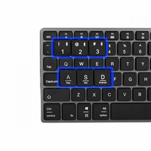 Keyboard NGS MULTI-DEVICE Black Black/Silver Spanish Qwerty image 4