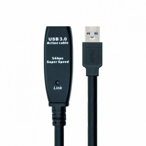 USB pagarinājumu Kabelis NANOCABLE 10.01.0312 Melns 10 m image 4