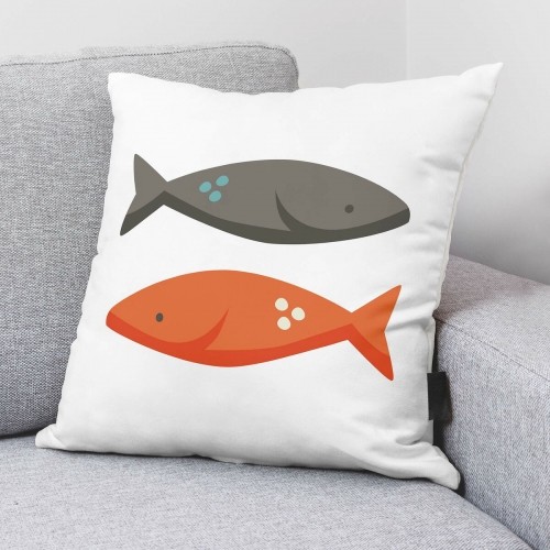 Cushion cover Decolores Peces Rojo Red 50 x 50 cm image 4