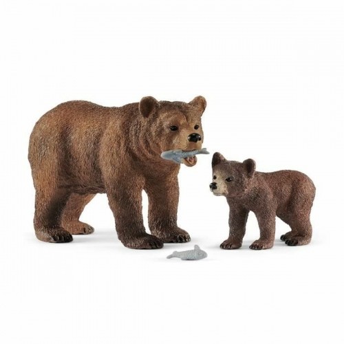 Статуэтки Schleich 42473 Maman grizzly avec ourson Пластик image 4