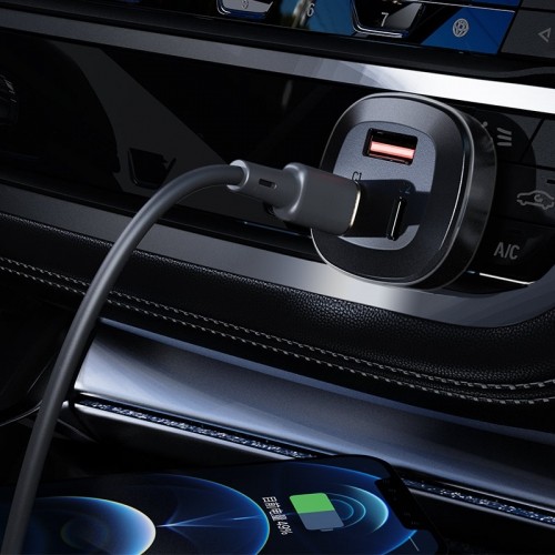 Car Charger Acefast B3, 66W, 2x USB-C + USB (black) image 4
