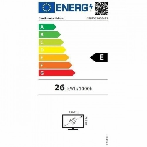 Televīzija Continental Edison CELED32HD24B3 32" (Atjaunots B) image 4