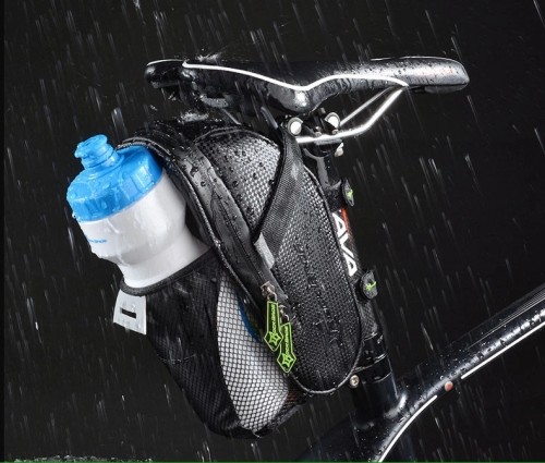 Rockbros C7-1 waterproof bicycle bag with saddle mounting 1.5l - black image 4