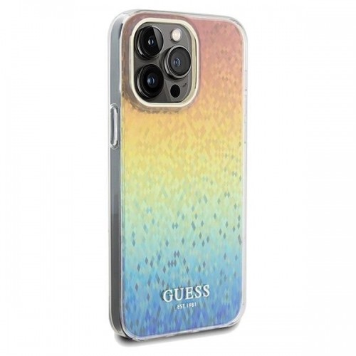Guess IML Faceted Mirror Disco Iridescent case for iPhone 13 Pro | 13 - multicolor image 4