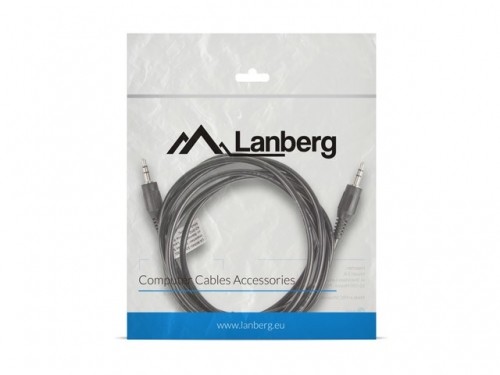 Lanberg CA-MJMJ-10CC-0020-BK audio cable 2 m 3.5mm Black image 4