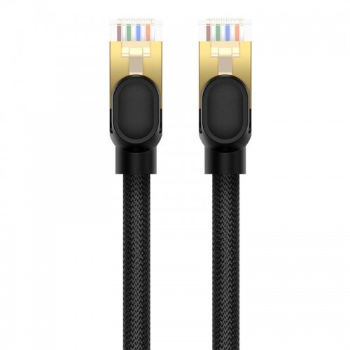 Сетевой кабель cat.8 Baseus Ethernet RJ45, 40 Гбит|с, 10 м (черный) image 4