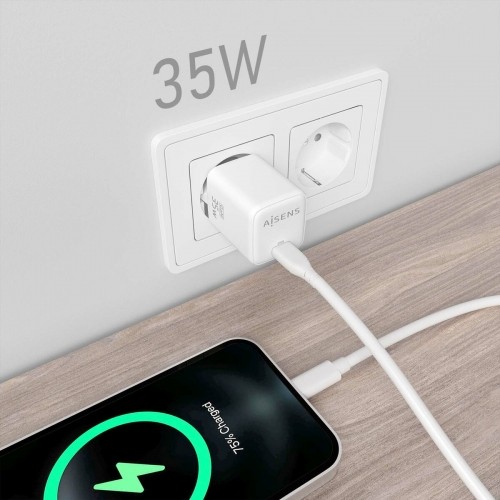 Wall Charger Aisens ASCH-35W1P016-W White 35 W (1 Unit) image 4