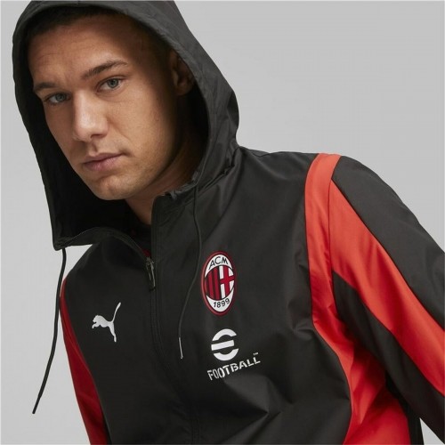 Men's Sports Jacket Puma Ac Milan Prematch Black Red image 4