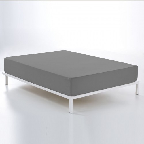 Fitted bottom sheet Alexandra House Living Titanium 160 x 190/200 cm 160 x 200 x 30 cm image 4