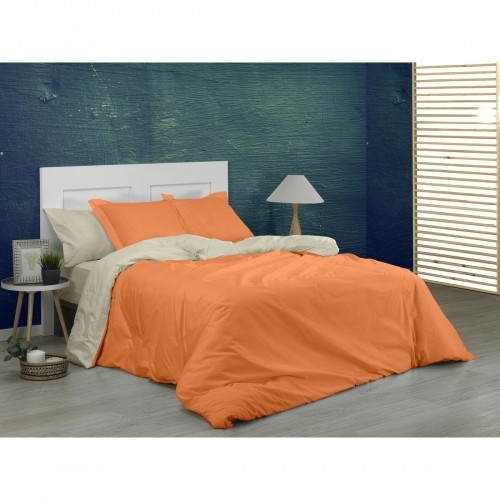 Nordic cover Alexandra House Living Orange 260 x 240 cm Reversible Bicoloured image 4