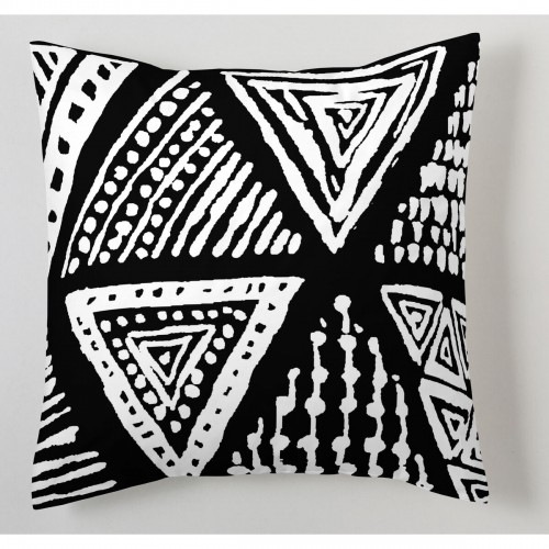 Cushion cover Alexandra House Living Black 4 Pieces 2 Units image 4