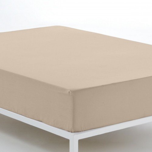 Fitted bottom sheet Alexandra House Living Beige 90 x 200 cm image 4