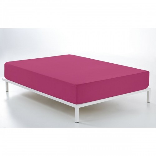 Fitted bottom sheet Alexandra House Living Fuchsia 200 x 200 cm image 4