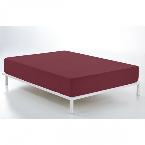 Fitted bottom sheet Alexandra House Living Maroon 180 x 200 cm image 4