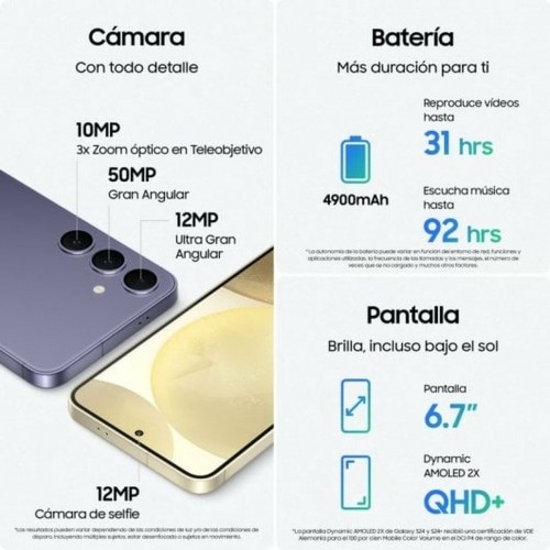 Смартфоны Samsung Galaxy S24+ 6,7" 256 GB Серый image 4