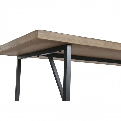 Обеденный стол Home ESPRIT Чёрный Натуральный Металл Ель 195 x 90 x 76 cm image 4