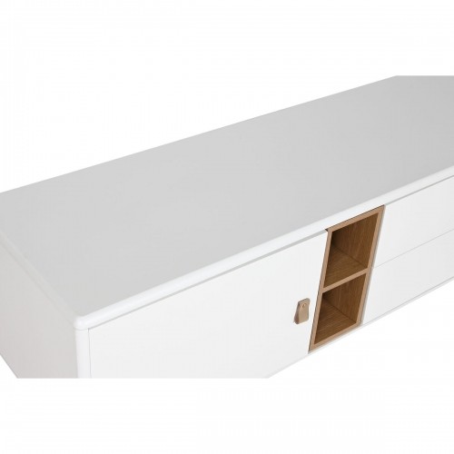 ТВ шкаф Home ESPRIT Белый Натуральный полипропилен Деревянный MDF 140 x 40 x 55 cm image 4
