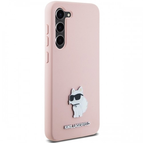 Karl Lagerfeld KLHCS24SSMHCNPP S24 S921 różowy|pink Silicone Choupette Metal Pin image 4