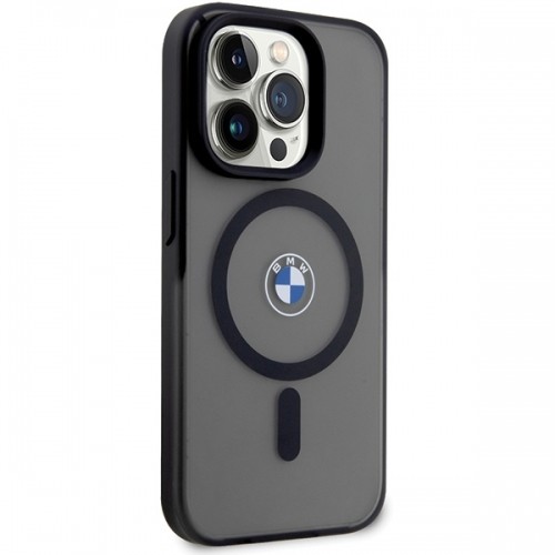 BMW BMHMP15LDSLK iPhone 15 Pro 6.1" czarny|black hardcase IML Signature MagSafe image 4