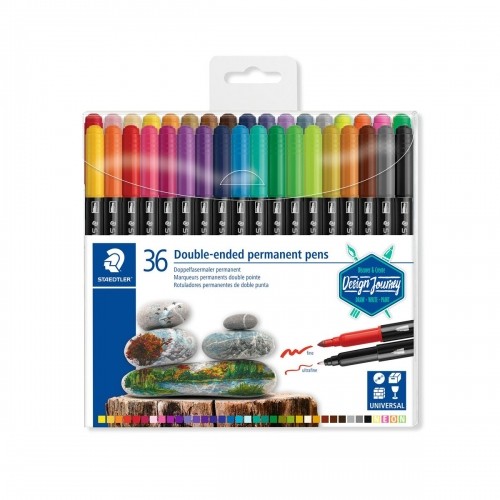 Set of Felt Tip Pens Staedtler 3187 Multicolour (36 Pieces) image 4