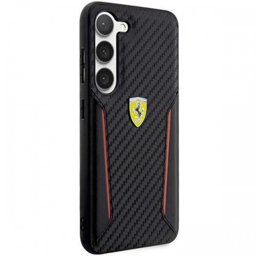 Ferrari PU Carbon Hard Case for Samsung Galaxy S23+ Black image 4