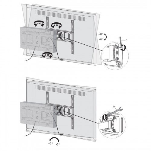 Sencor TV mount 37"-70" SHTB363 image 4