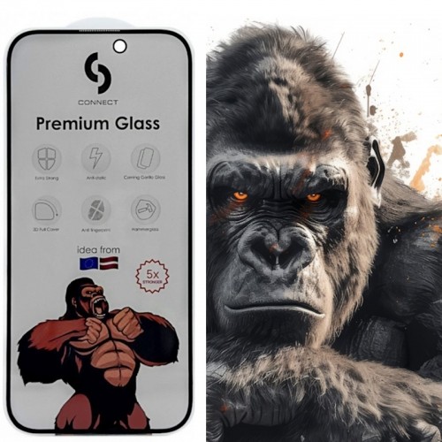 Connect Сonnect Corning Gorilla Ultra Izturīgs 3D Privātuma aizsargstils priekš Apple iPhone 13 / 13 Pro / 14 Melna image 4