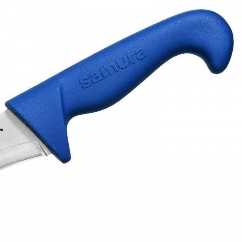 Samura SULTAN Pro Yatagan нож с комфортной Синей ручкой 301mm из  AUS-8 Японской стали 59 HRC image 4