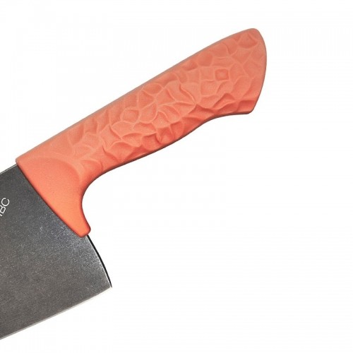 Samura Arny Stonewash Cleaver нож 208мм AUS-8 Коралловый комфортная ручка из TPE HRC 59 image 4