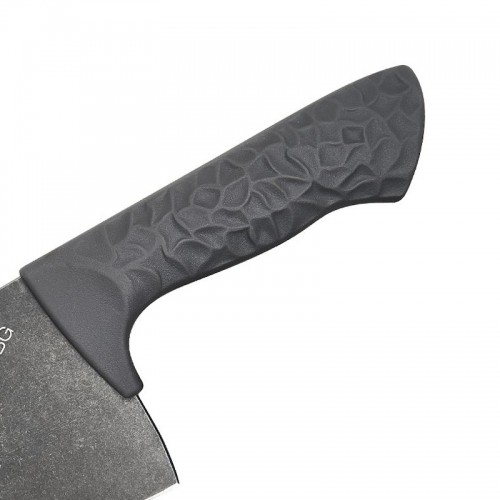 Samura Arny Stonewash Cleaver нож 208мм AUS-8 Черная комфортная ручка из TPE HRC 59 image 4
