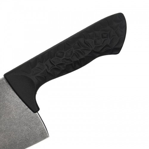 Samura Arny Stonewash Cleaver нож 209мм AUS-8 Черная комфортная ручка из TPE HRC 59 image 4