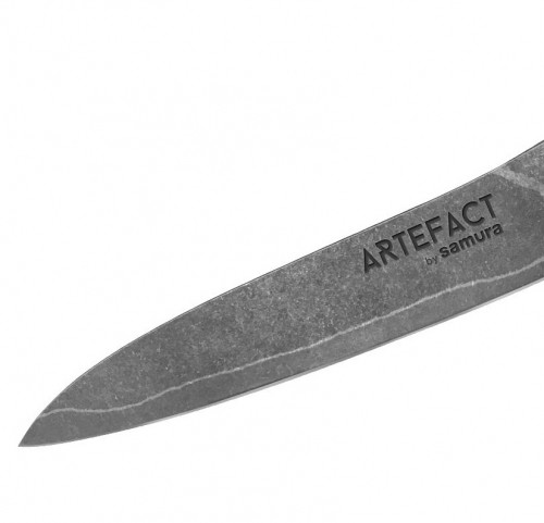 Samura Artefact Universāls virtuves nazis 155 mm AUS-10 Damascus Japāņu tērauda 59 HRC image 4