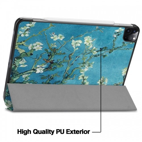 iLike Tri-Fold Тонкий Эко-кожанный Чехол Книжка Samsung S9 Plus 12.4'' X810 / X816B/ X818N (2023) Sakura image 4