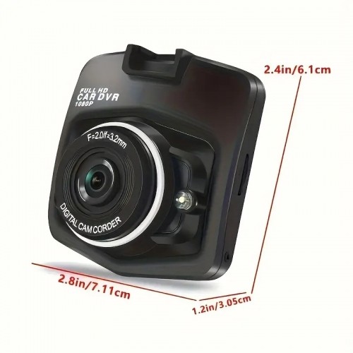 iWear GT4 HD Auto DVR Video reģistrātors ar G-Sensor 1080p HD 120° Platu leņķi 2.4'' LCD Melna image 4