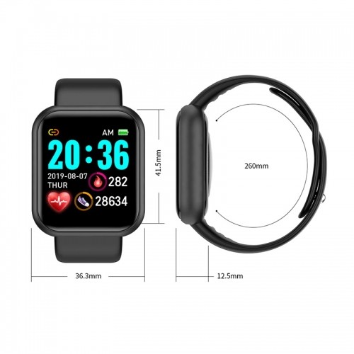 iWear M7 Фитнес Смарт-часы с Full Touch 1,3 '' IPS дисплеем изм. HR & кровяного давления / Соц. сети Розовый image 4